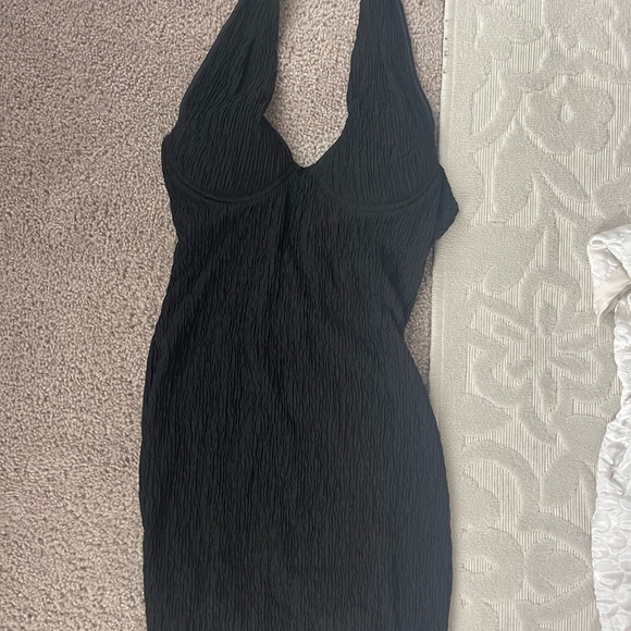Black vintage halter mini dress - Picture 3 of 8